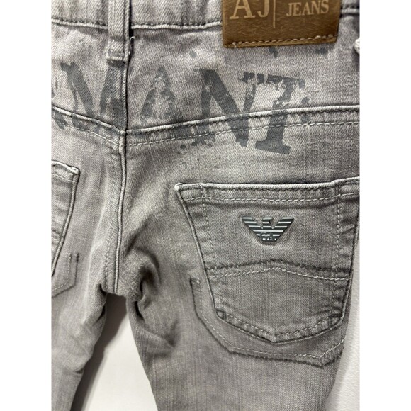 Armani Junior Kids Baby Boys  Denim Gray Jeans Sz 2A - Picture 10 of 15